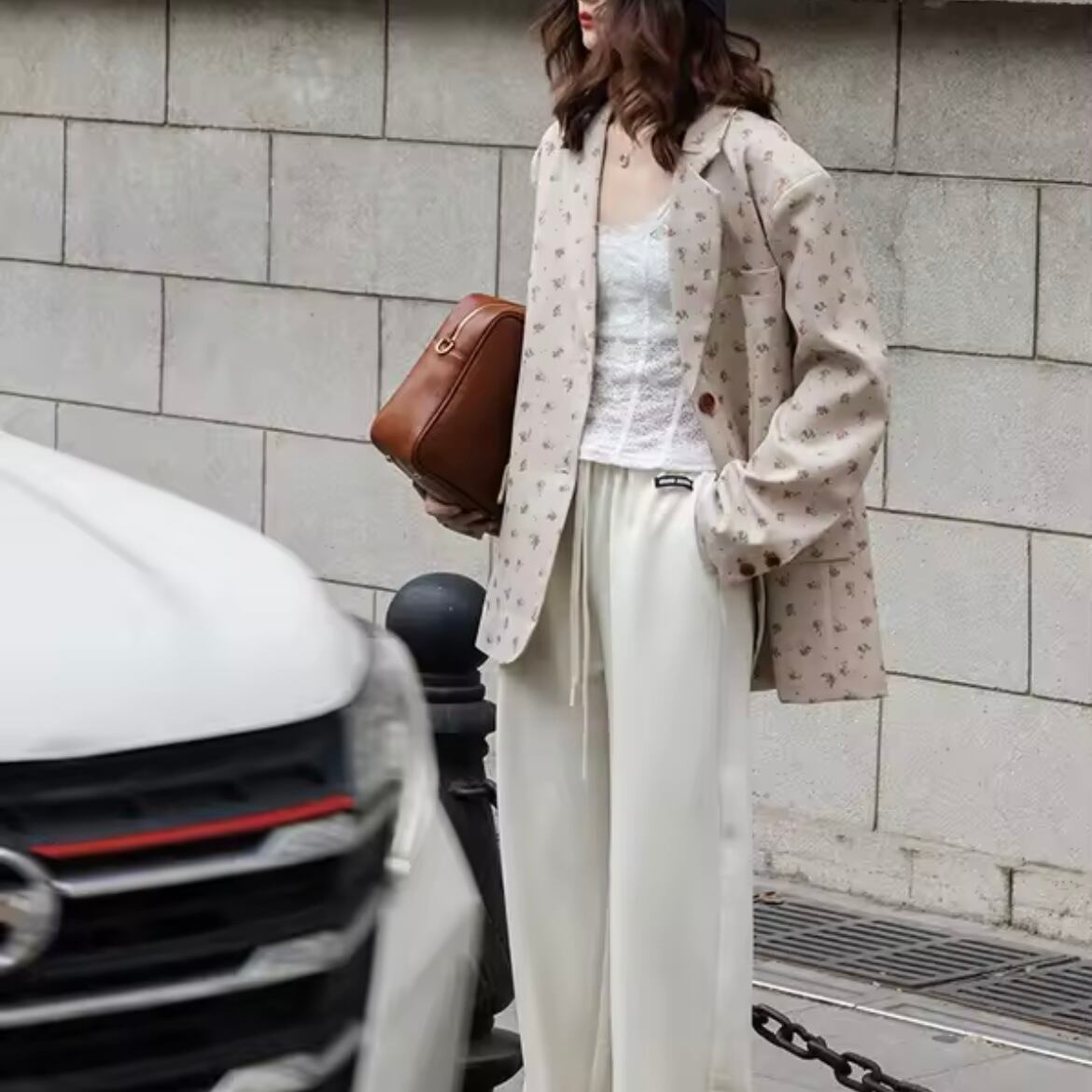 flower tailored jacket