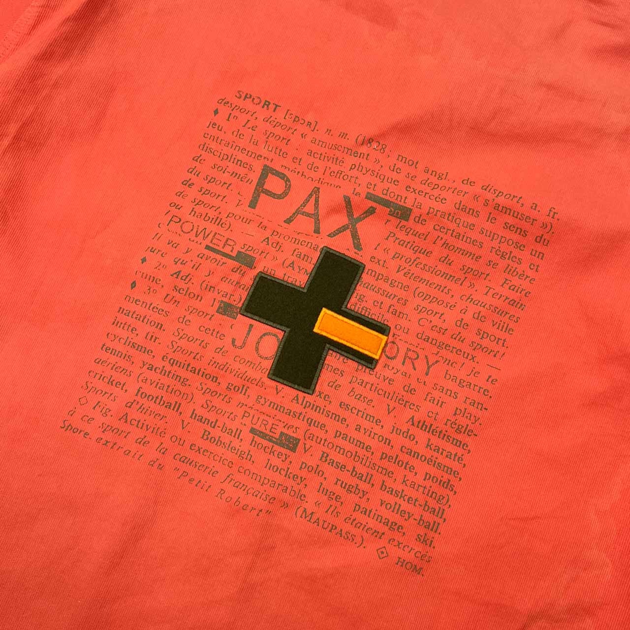 CASTELBAJAC SPORT カステルバジャック スポーツ 背面 デザイン BD ボタンダウン 半袖シャツ 4/オレンジ メンズ ゴルフ