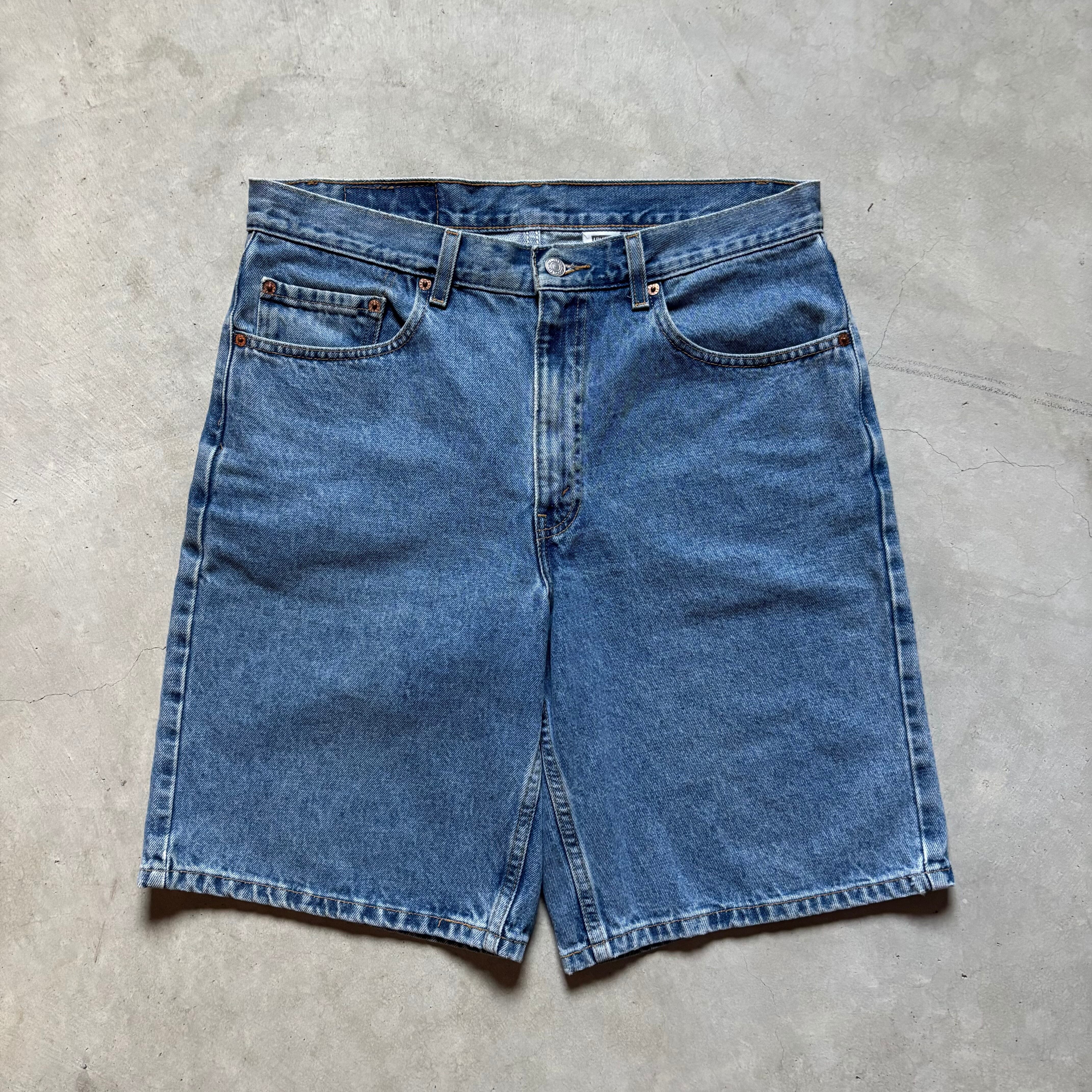 90s OLD STUSSY/Denim Shorts/WORKGEAR/USA製/W32/デニムショーツ