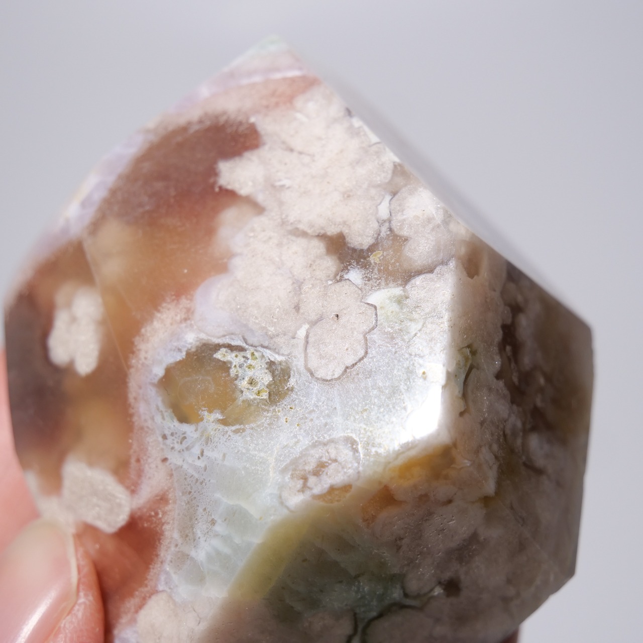 グリーン フラワーアゲート / フリーフォーム