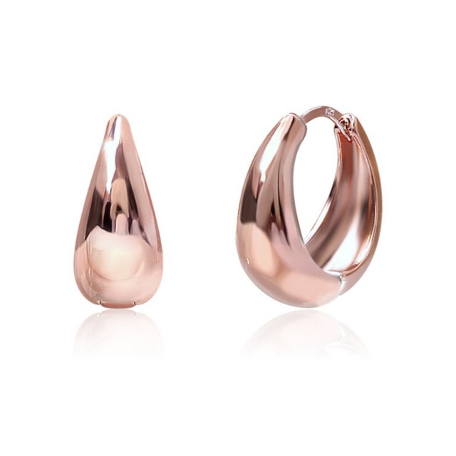 [国内発送] レミーシンプルワンタッチ ピアス(ピンクゴールド)