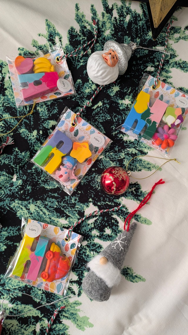 【クリスマスオーナメント】プチギフトセット/イニシャル+モチーフ/赤ちゃんのお兄ちゃんお姉ちゃんへ/ちょっとしたプレゼント