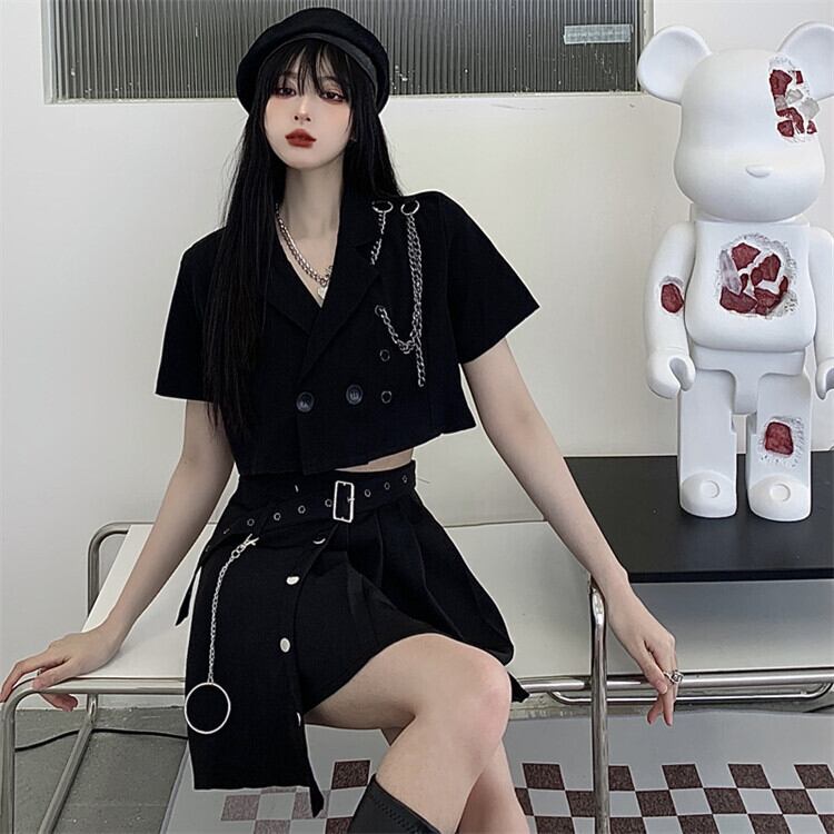 セットアップ 上下セット レディース S-XL ジャケット プリーツ