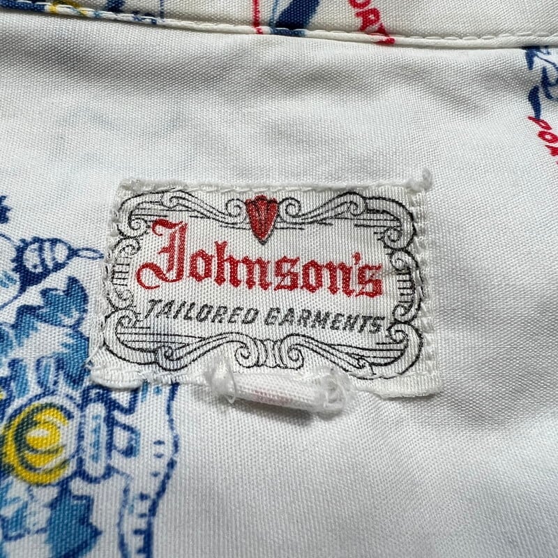 50's 60's Johnson's TAILORED GARMENTS ジョンソンズテーラード