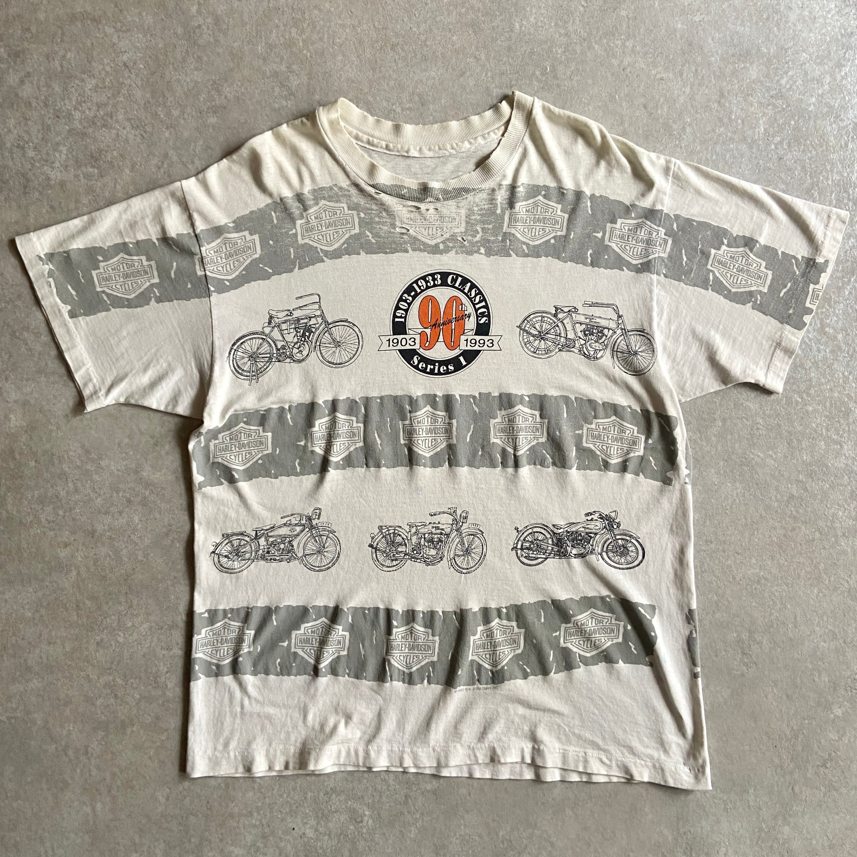 1990s 90th Anniversary Harley Davidson Tee XL位 Made in USA G922