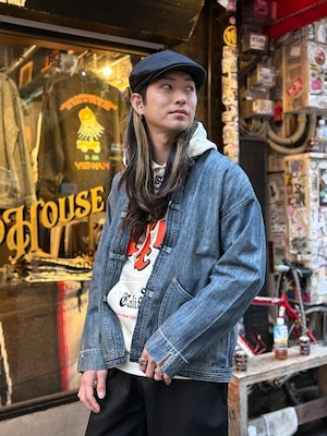 HOUSTON / Denim china jacket / チャイナジャケット /