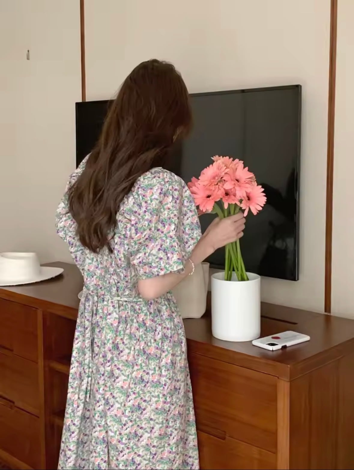ワンピース レース 花柄 フラワー 小花柄 ワンピース】レース花柄ワンピース | NovemBirth