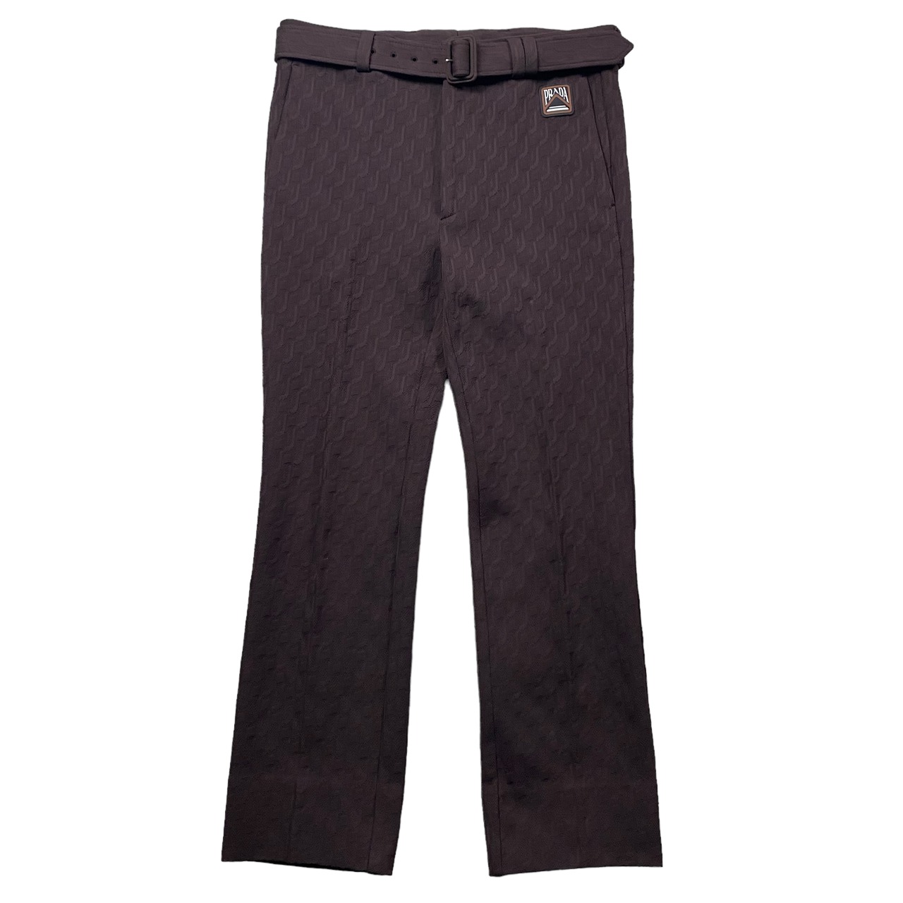 PRADA jacquard polyester pants
