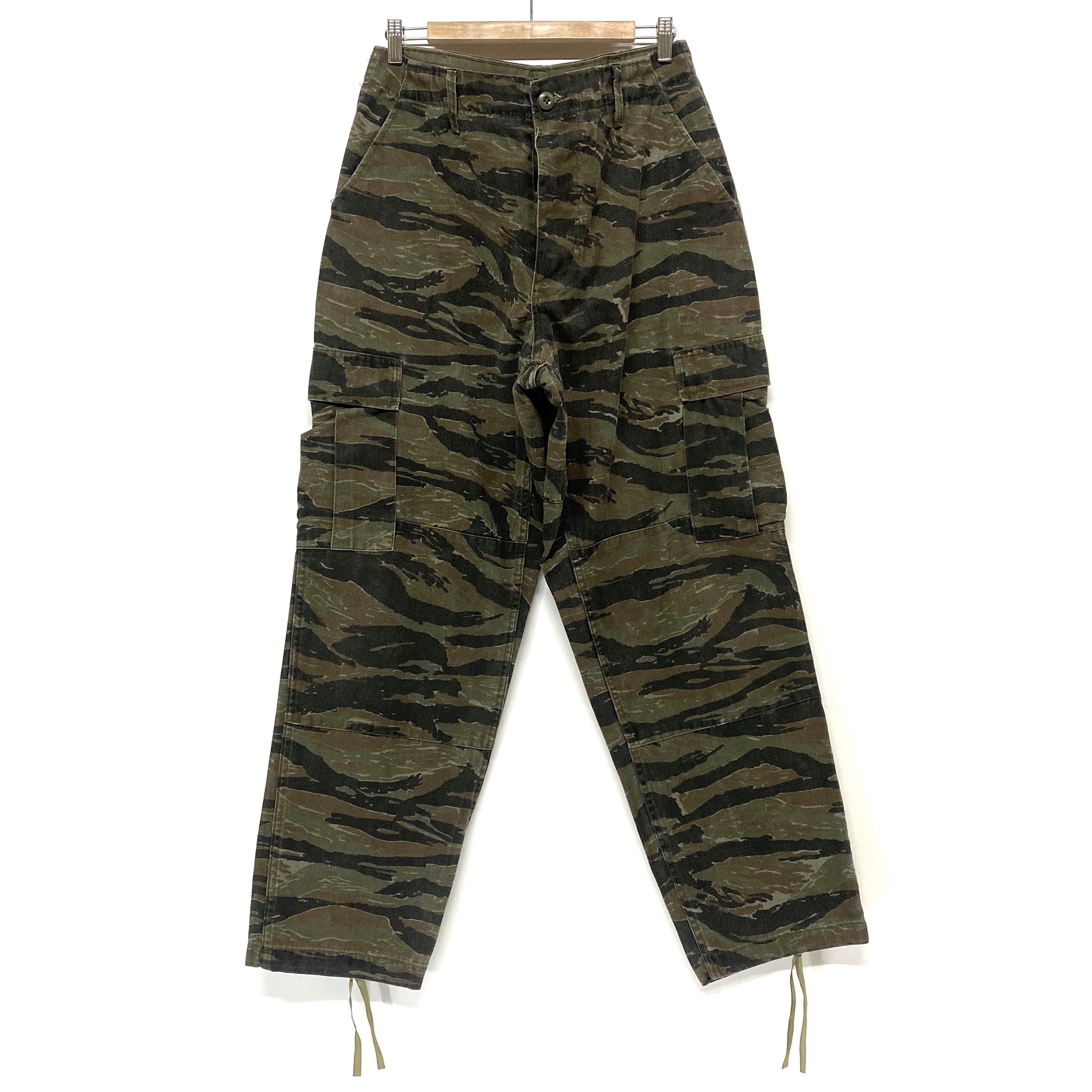 USA製 米軍実品 アメリカ軍 タイガーカモ BDU ミリタリーカーゴパンツ 