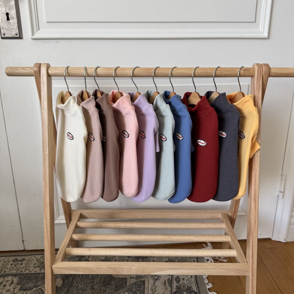 《予約》AA0002 SOFT SOLID COLOR HALF TURTLENECK