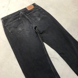 1990'S LEVI'S 501 後染め BLACK DENIM PANT