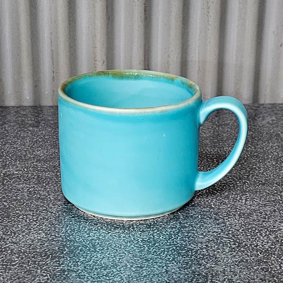 ターコイズブルー スタックマグ 渕錆 | 波佐見焼 和食器の通販｜長十郎窯