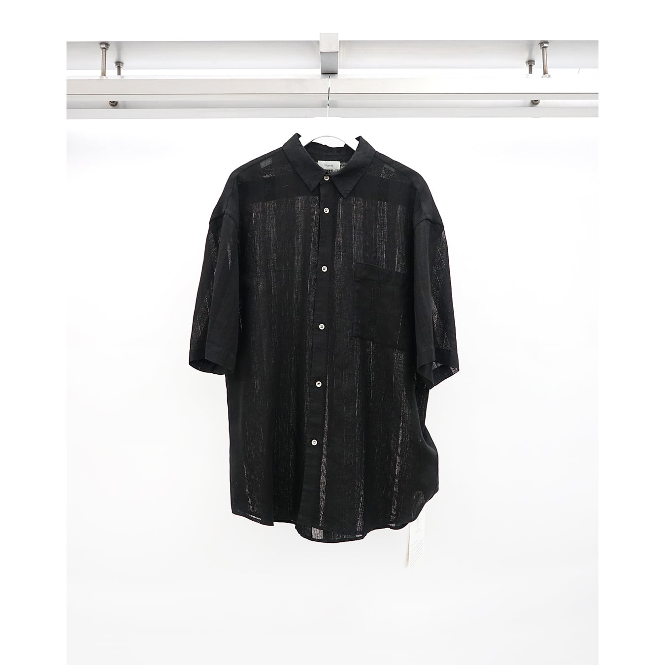 Nomàt] (ノマット) N-LE-B-01 S/S Shirt/Linen Stripes | Clique Tokyo