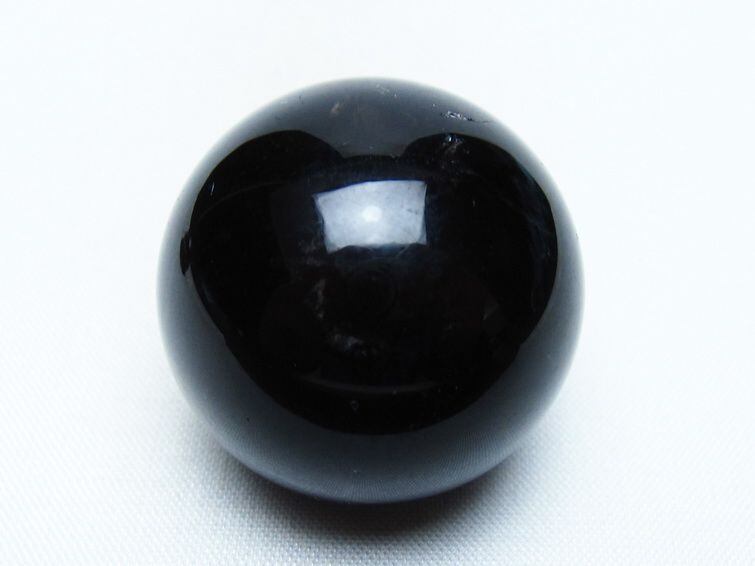 黒水晶 丸玉 34mm モリオン スフィア 置物 一点物 141-8228 | 天然石