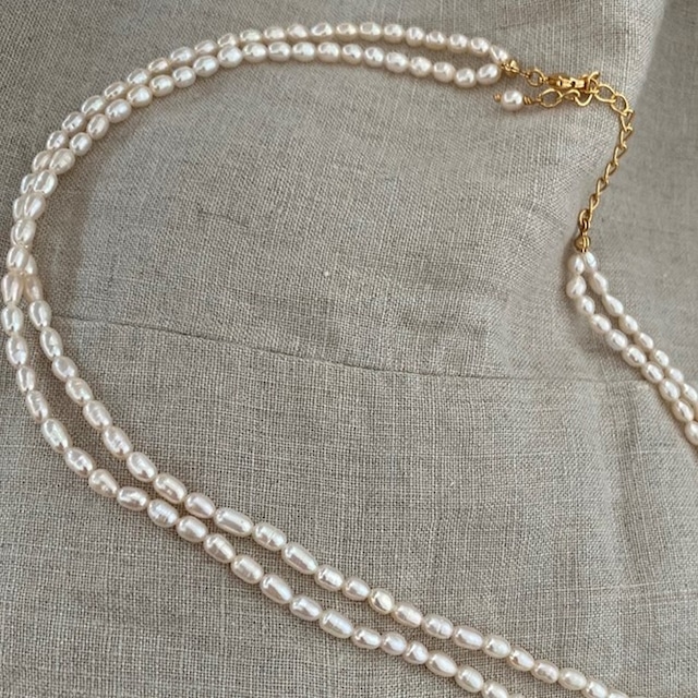 double pearl necklace