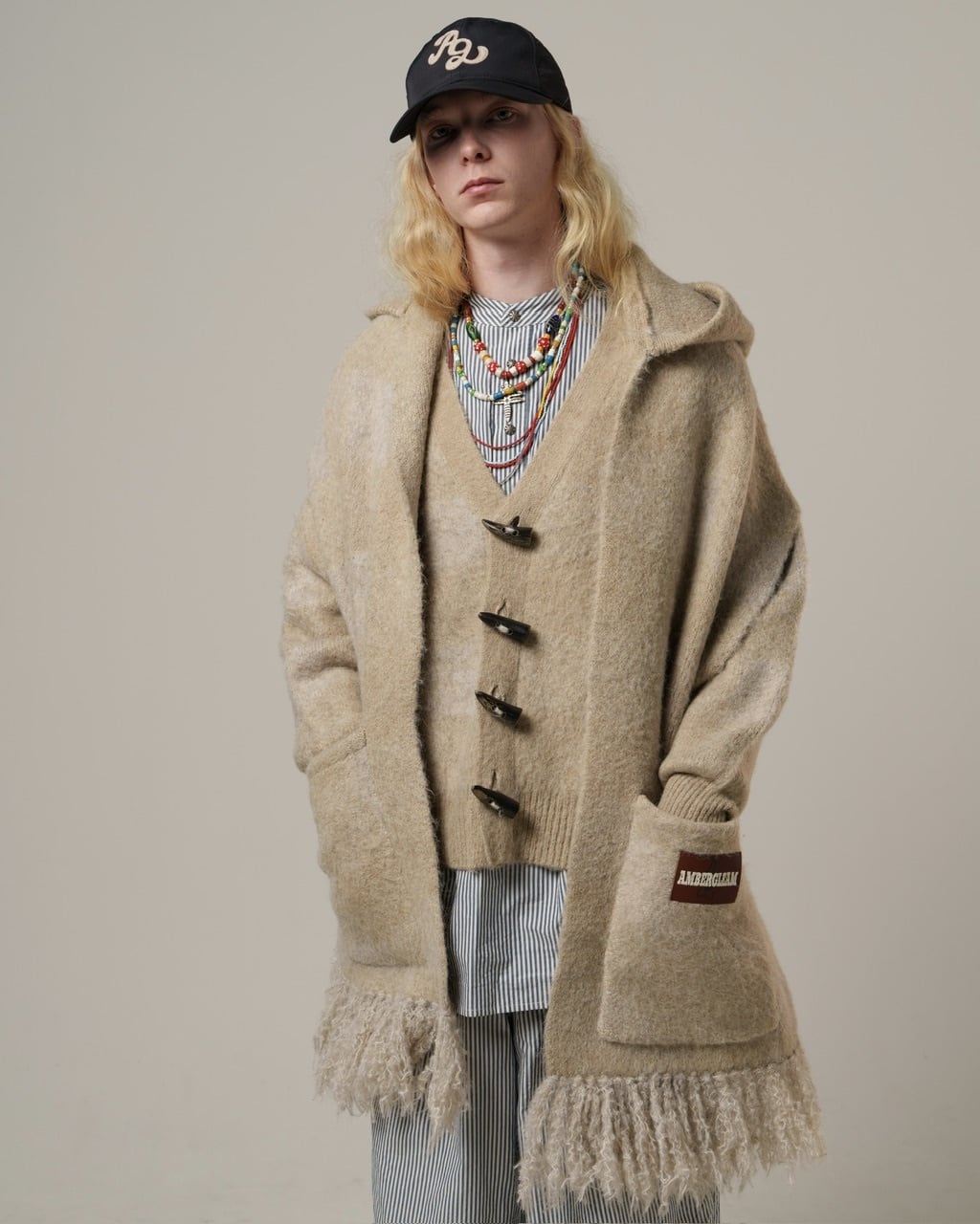 Moist Touch Knit Cardigan / Natural | AMBERGLEAM