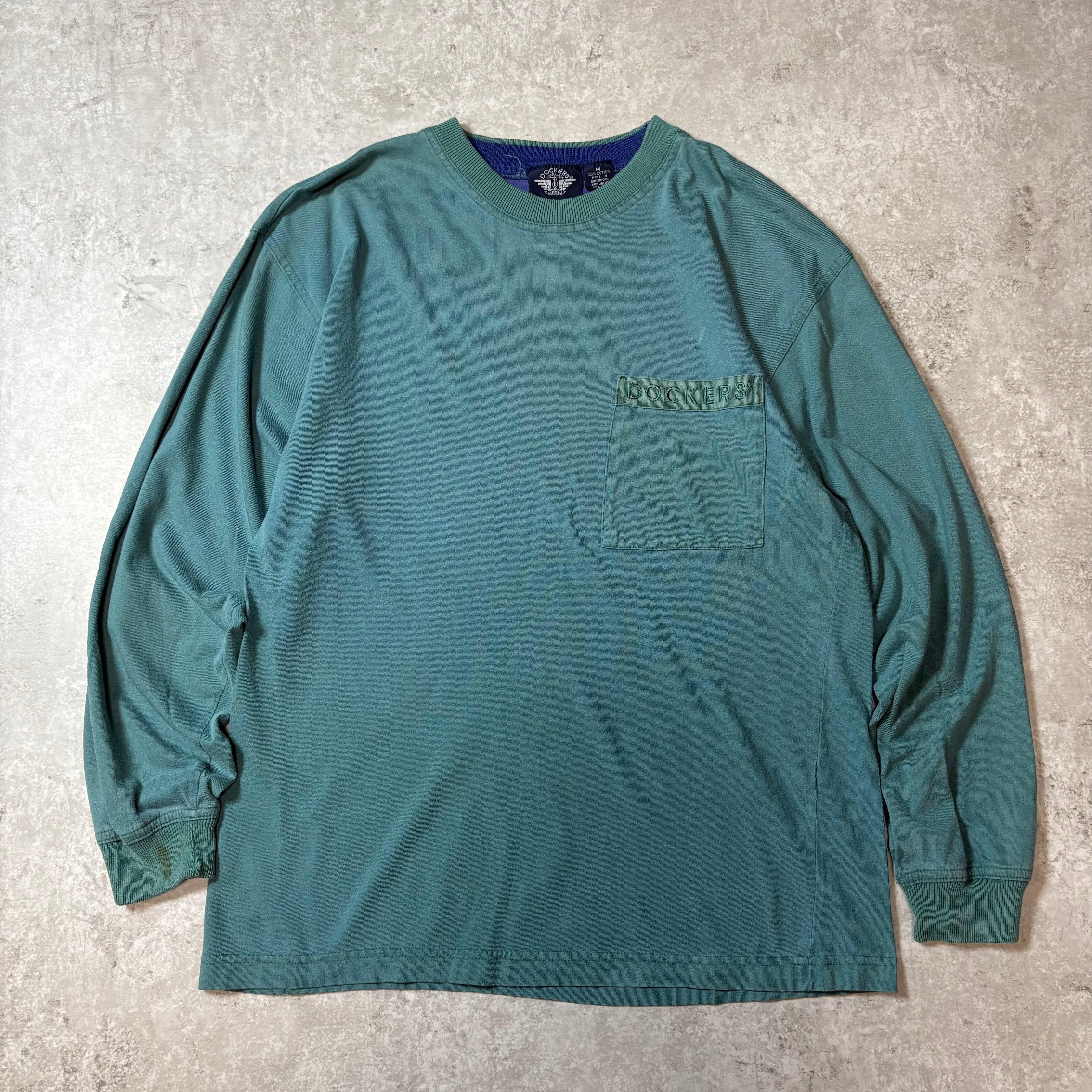 1990s "DOCKERS" Pocket L/S T-shirt