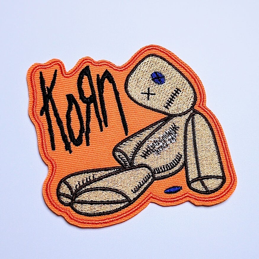 送料無料! ★刺繍アイロンワッペン★【 Korn( コーン )】 Korn / KoЯn / KoRn〚アメリカン雑貨 アメトイ〛