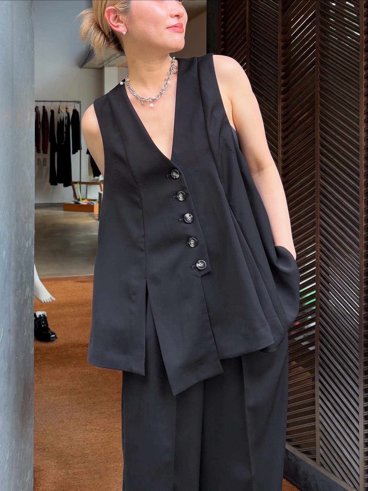 【25AW】ENFOLD エンフォルド / FLARE VEST - 1