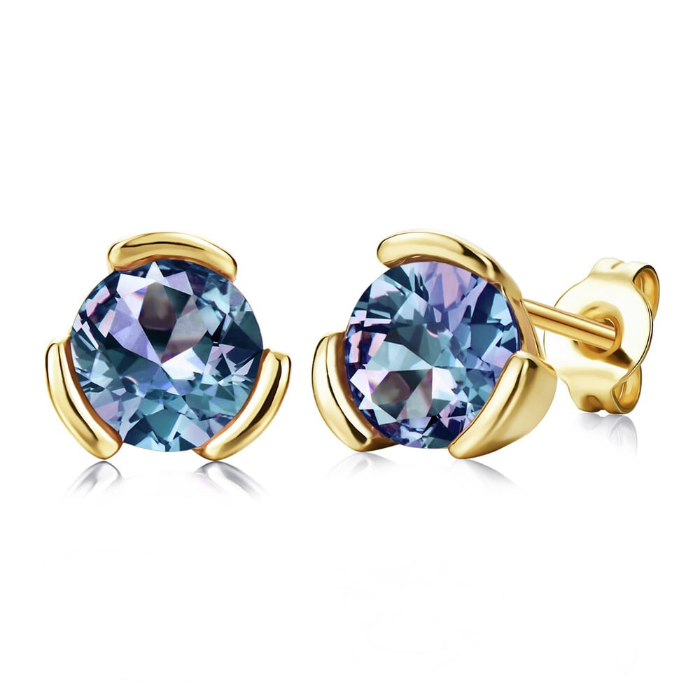 アレキサンドライト ピアス(両耳用) カラーチェンジ ピアス ファッション DAIKI JEWELRY #ジュエリー #ピアス #ファッション #イヤリング