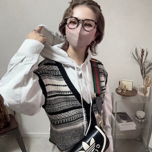 vintage brushed hood shirt【Greige】