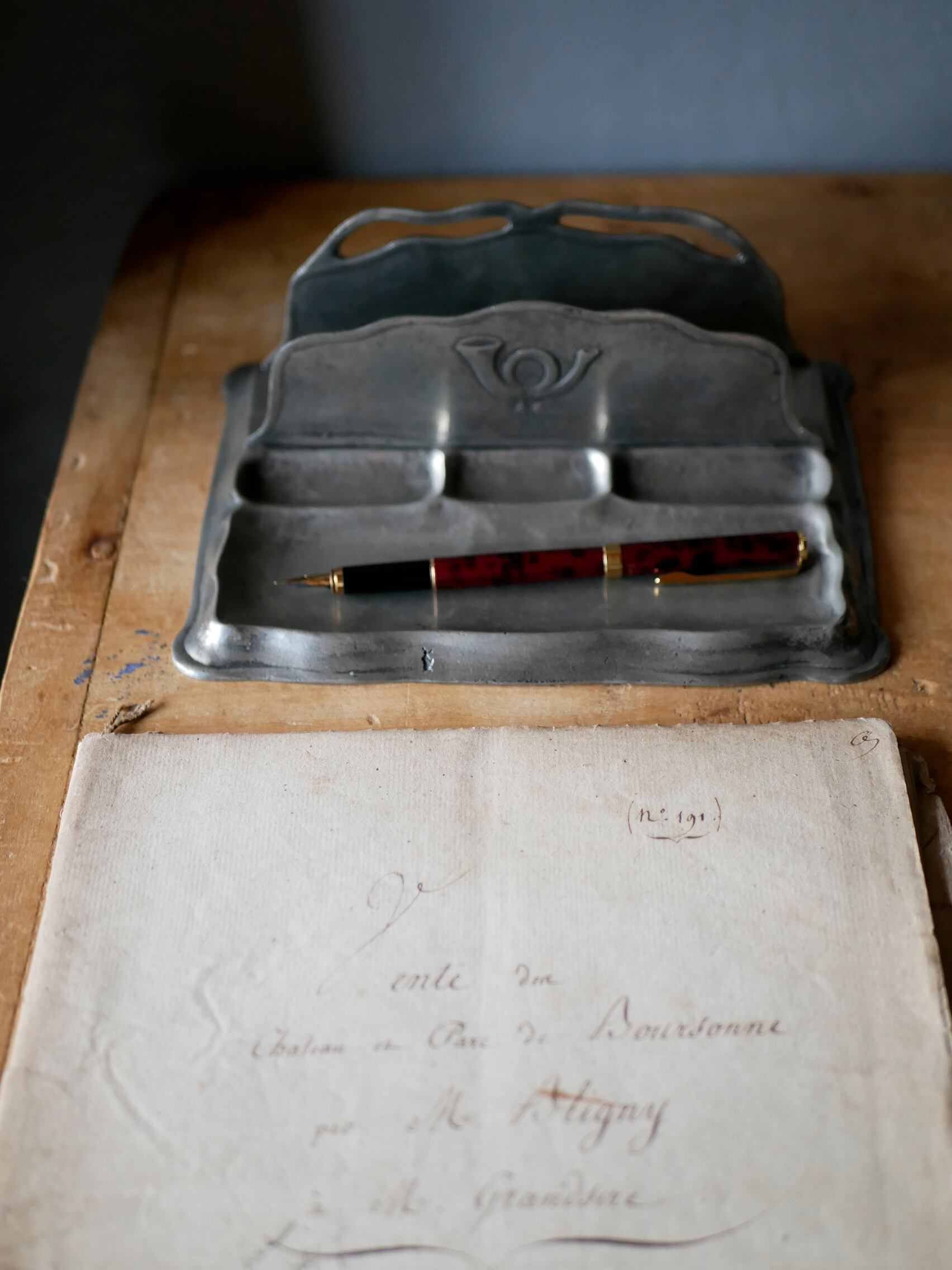 フランスアンティーク天使のレターホルダー