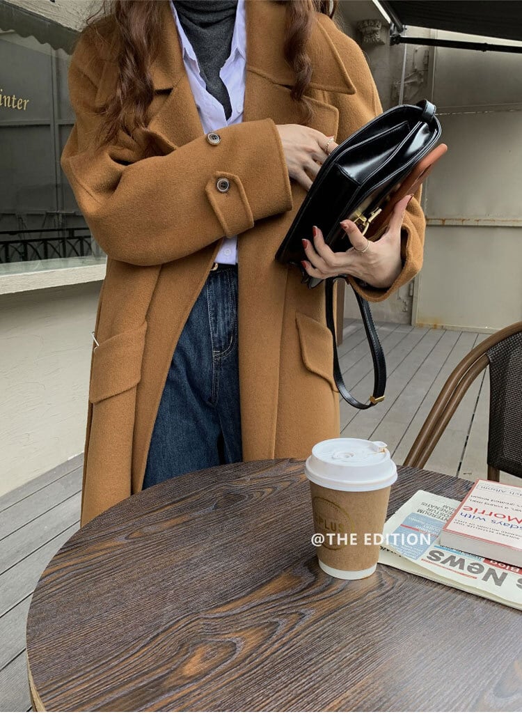WORLD WIDE LOVE! ベルト付き か細く チェスターコート