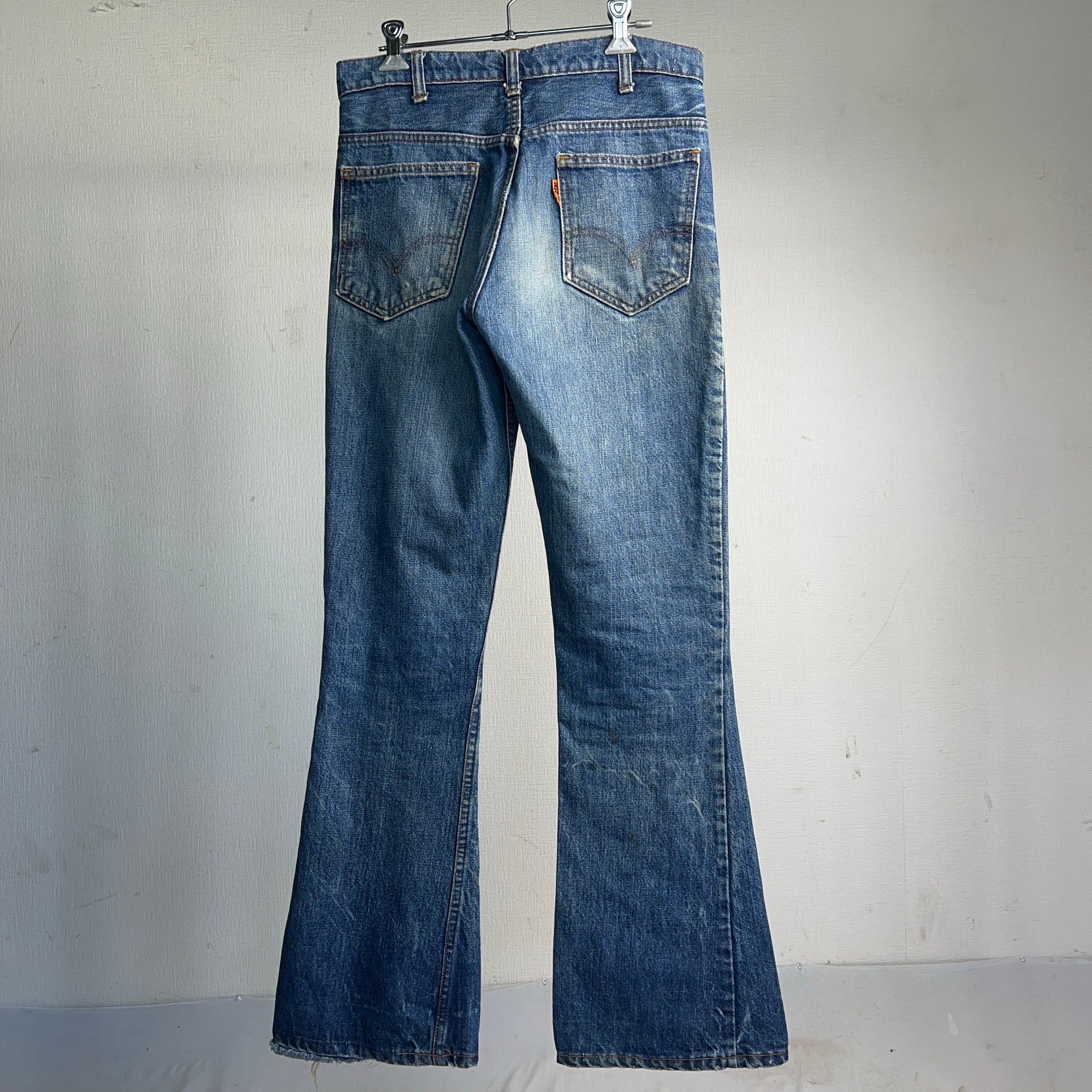 70s 80s levi's 646 フレアデニムパンツ　ベルボトム　襤褸 DEAD STOCK 80s ビンテージ Levi's ビンテージ 746-0917 ベルボトム