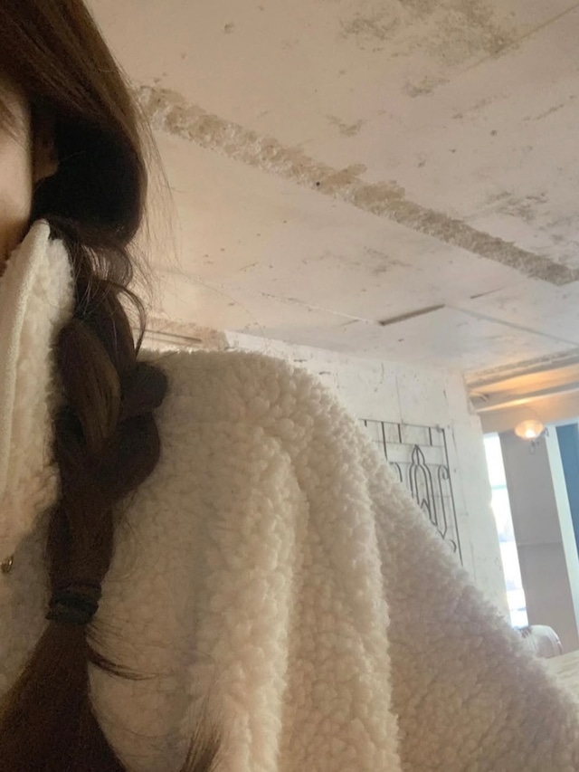 (予約) LITER / Teddy shearling fleece jumper 2color