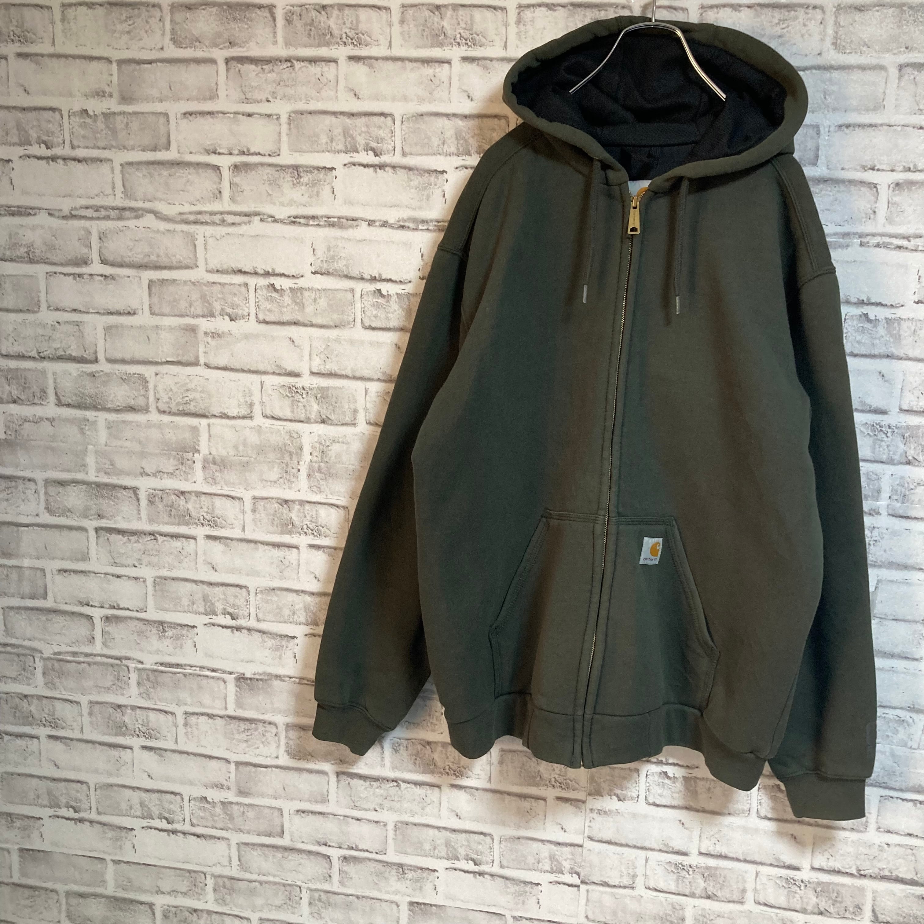 Carhartt】Zip Hoodie L相当 2000s Y2K フルジップパーカー 企業モノ