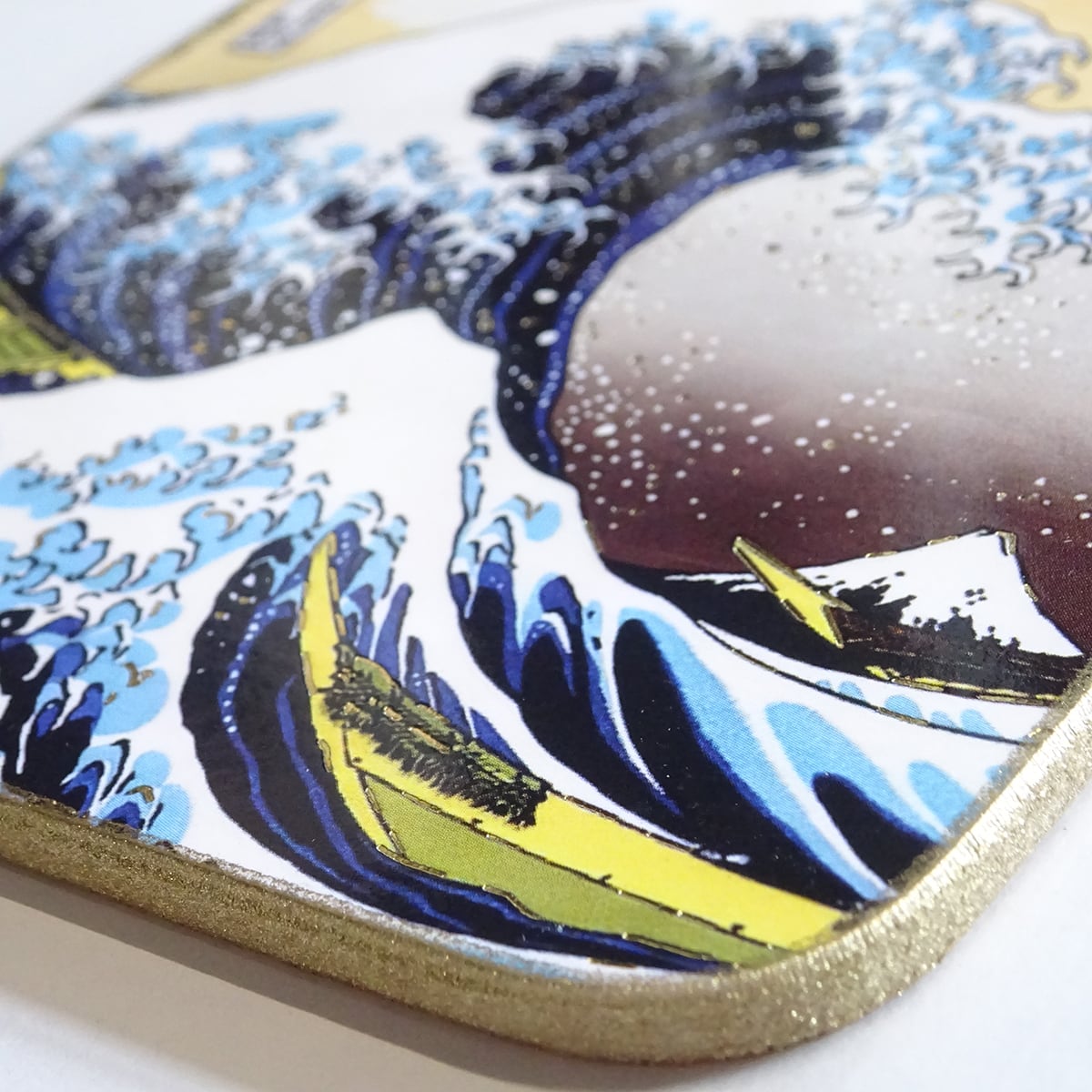 コースター 浮世絵 葛飾北斎 【富嶽三十六景 神奈川沖浪裏】(Luka