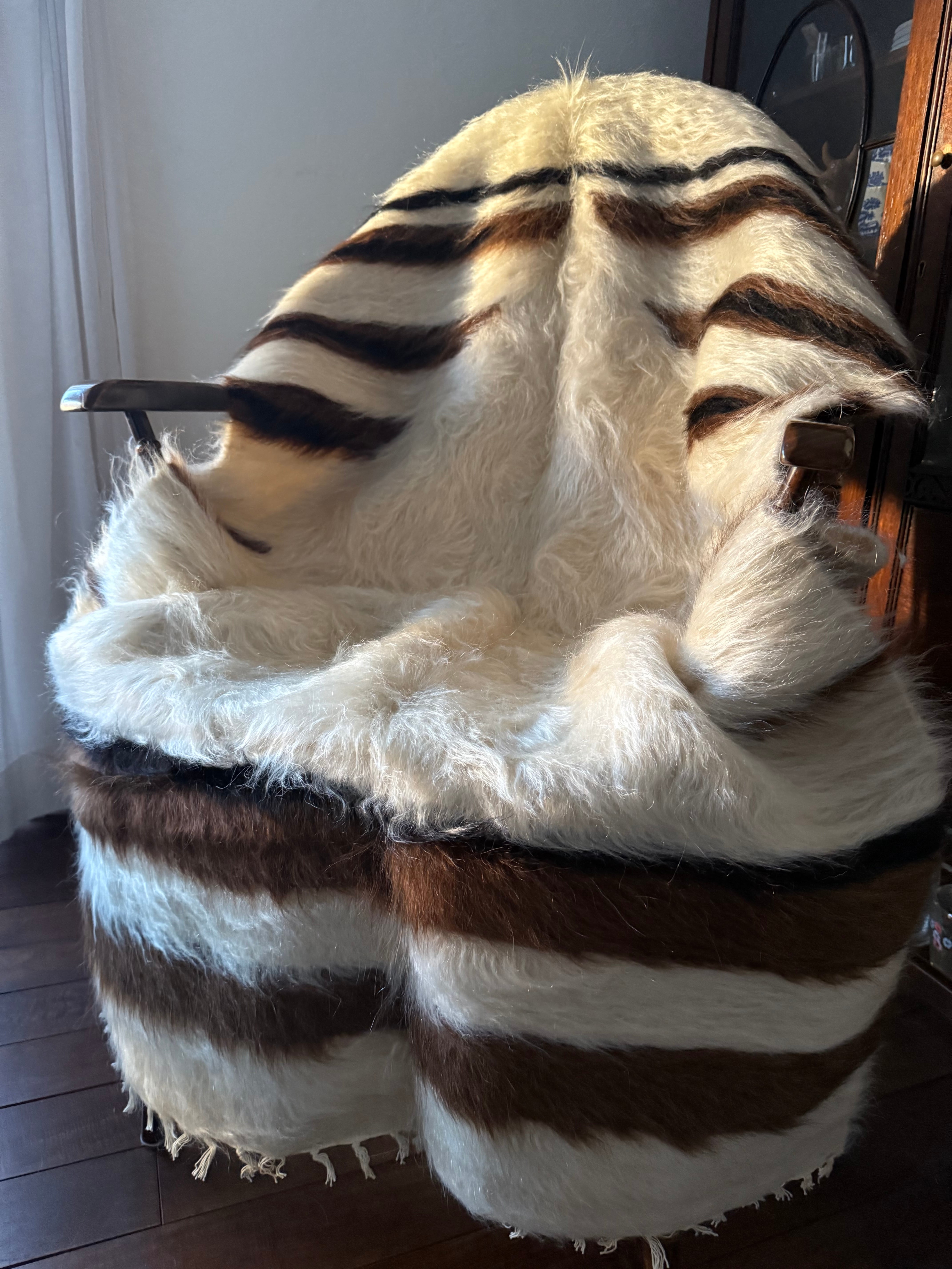 99 Vintage Battaniye White L size ヴィンテージバッターニエ