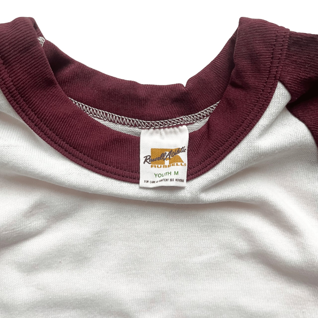 ＜VINTAGE＞Kids Russell Athletic Gold Tag Baseball T-Shirt｜キッズ デッドストック ベースボールTシャツ - 2