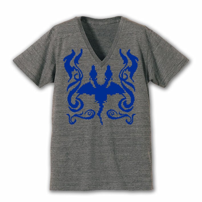 ドラゴンスピリット VネックTシャツ「Twin Heads V-Neck Tee」 / GAMES GLORIOUS