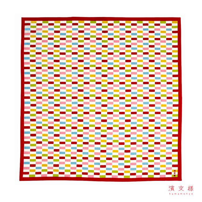 【濱文様】 小布 姫市松 (日本製) 【風呂敷50cm】