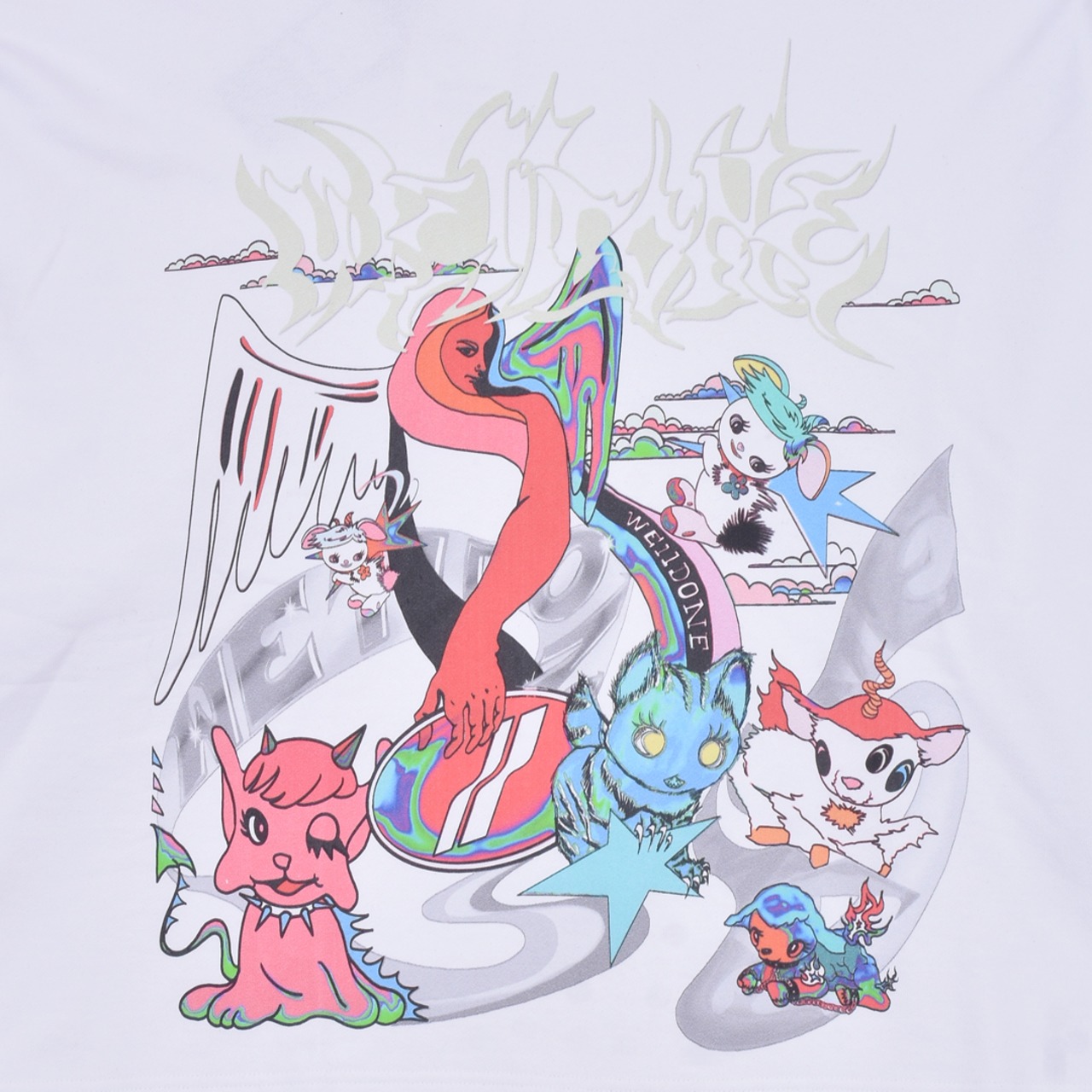 【WE11DONE】ANGEL PRINT WIDE-FIT HOODIE - 13