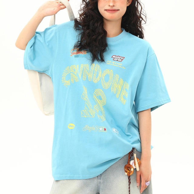 【即納】point logo straight denim　ポイントロゴストレートデニム　J0357　L