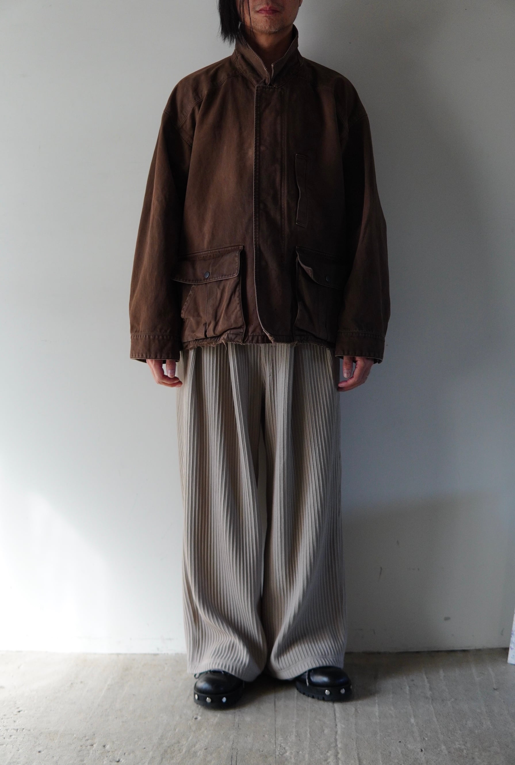 ANCELLM / HIGHCOUNT DRILL AGING JACKET / ANC-JK80 | POETRY