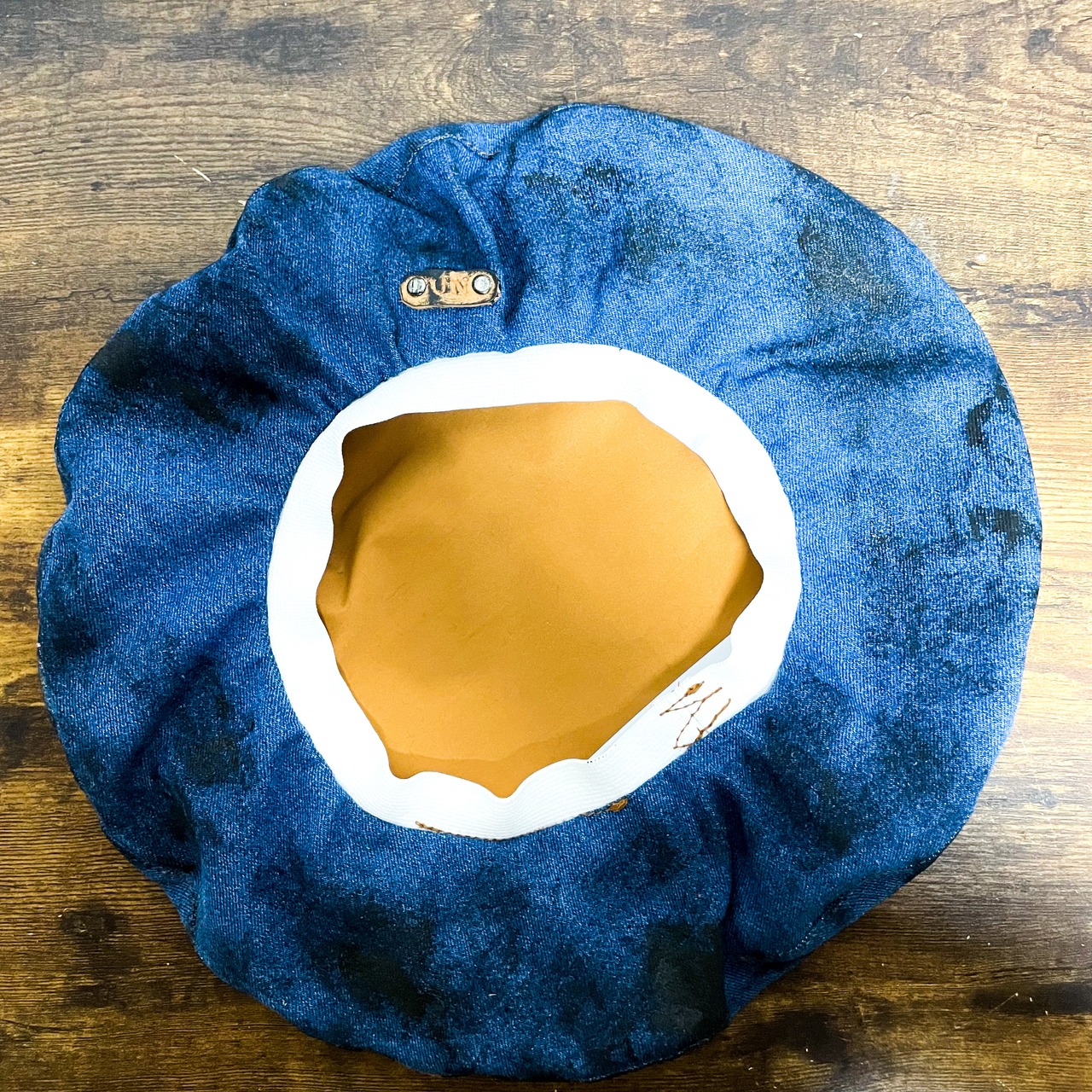 UNFINISHED岡山デニムインクダメージベレー帽