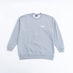 SHR! LOGO CREWNECK SWEATSHIRT (MIX GRAY/WHITE) | 裏パイルスウェットシャツ(ミックスグレー/ホワイト)