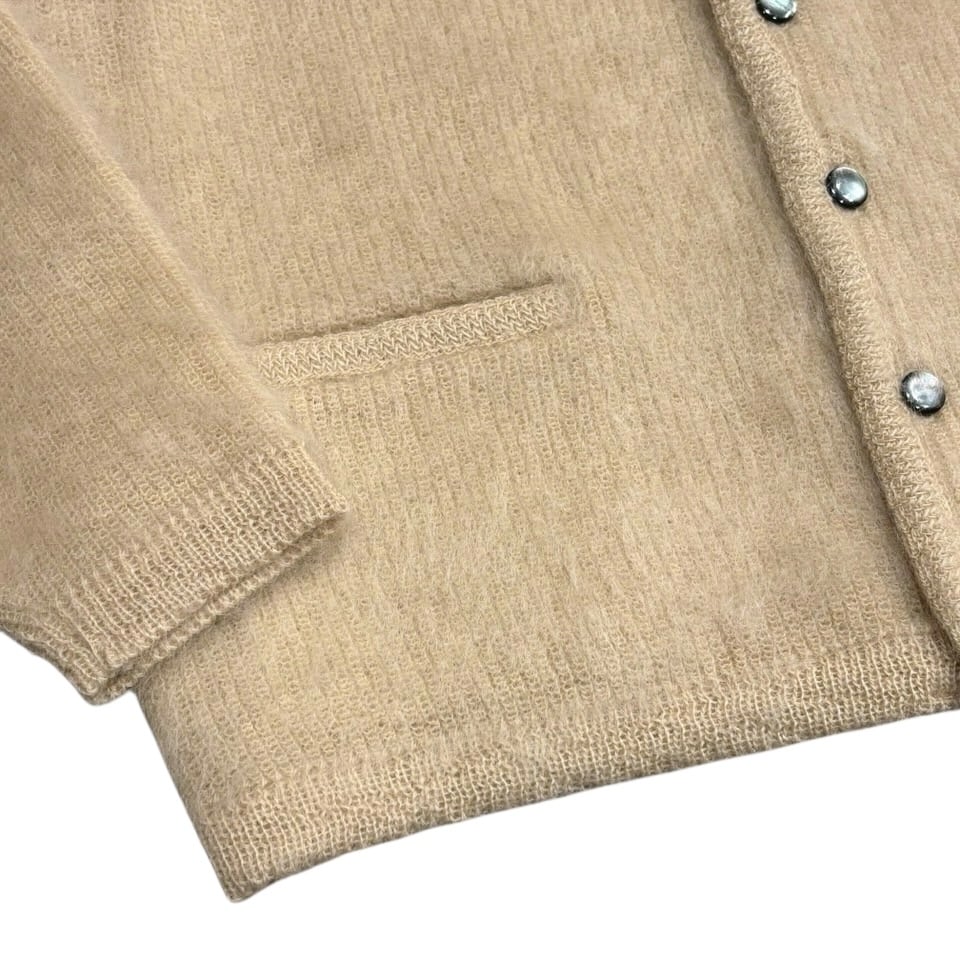 A.R.P.®︎ Shaggy Man™︎ Mohair Cardigan W/Pocket - Dark Natural