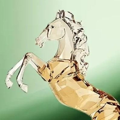 オブジェ 馬 卓上 ディスプレイ胸像風 ホースヘッド 置物 オーナメント D 置物 馬 オブジェ ホース 樹脂 クリア うま アニマル 透明 フィギュア