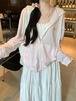 2024 春夏 アウター かわいい 透け感 羽織り 薄手ス 紫外線対策UV対策冷房対策 ショート丈 お出かけトラックハイ ストリート 長袖 セクシー カジュアルファッションレディース韓国安い