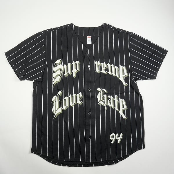 Supreme Baseball Jersey Black Mサイズ 19aw