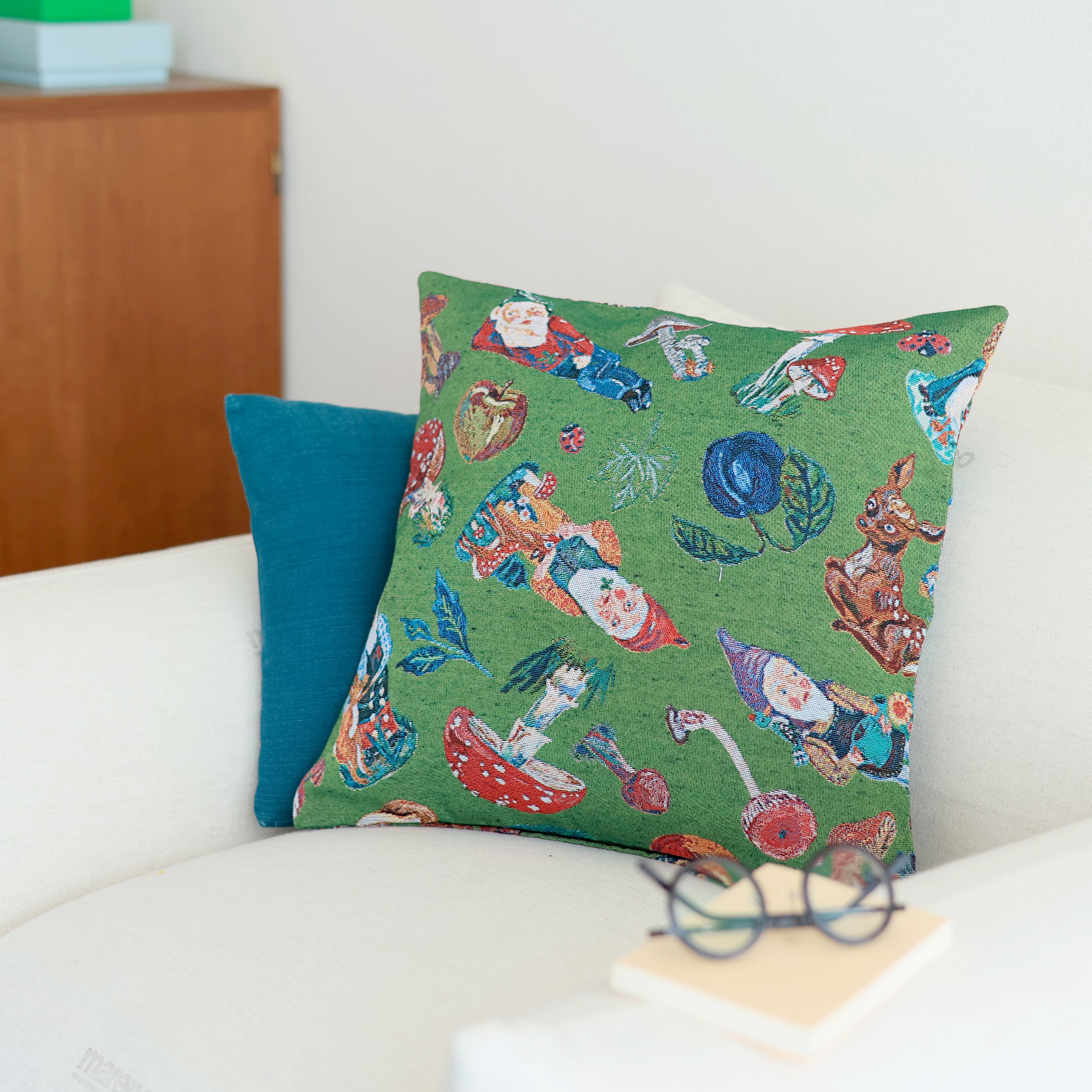 NathalieLete(ナタリーレテ)Cushion cover Mushroom クッションカバー きのこ