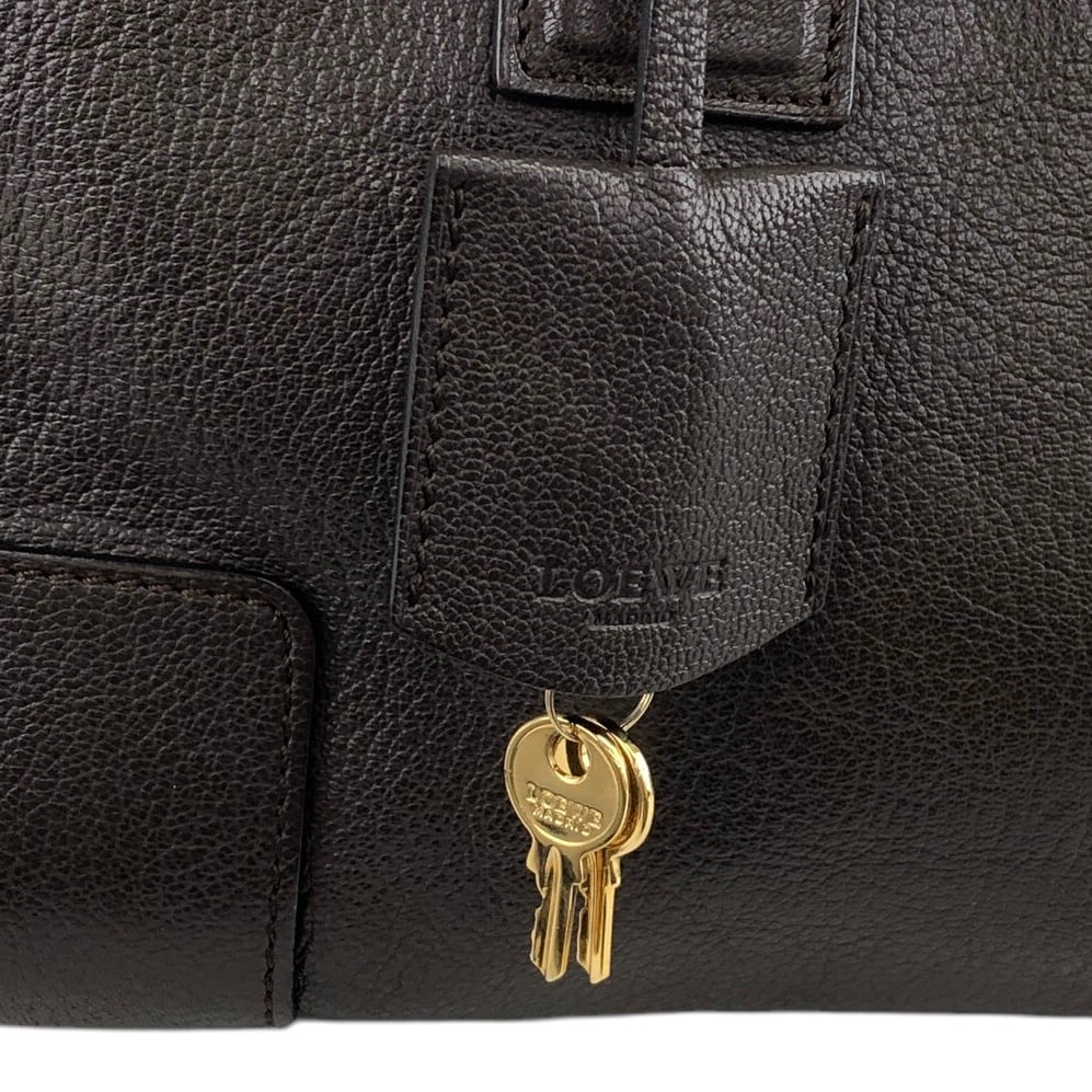 LOEWE ロエベ アマソナ28 ハンドバッグ ブラウン アナグラム レザー LOEWE ロエベ アマソナ28 ハンドバッグ ブラウン アナグラム レザー