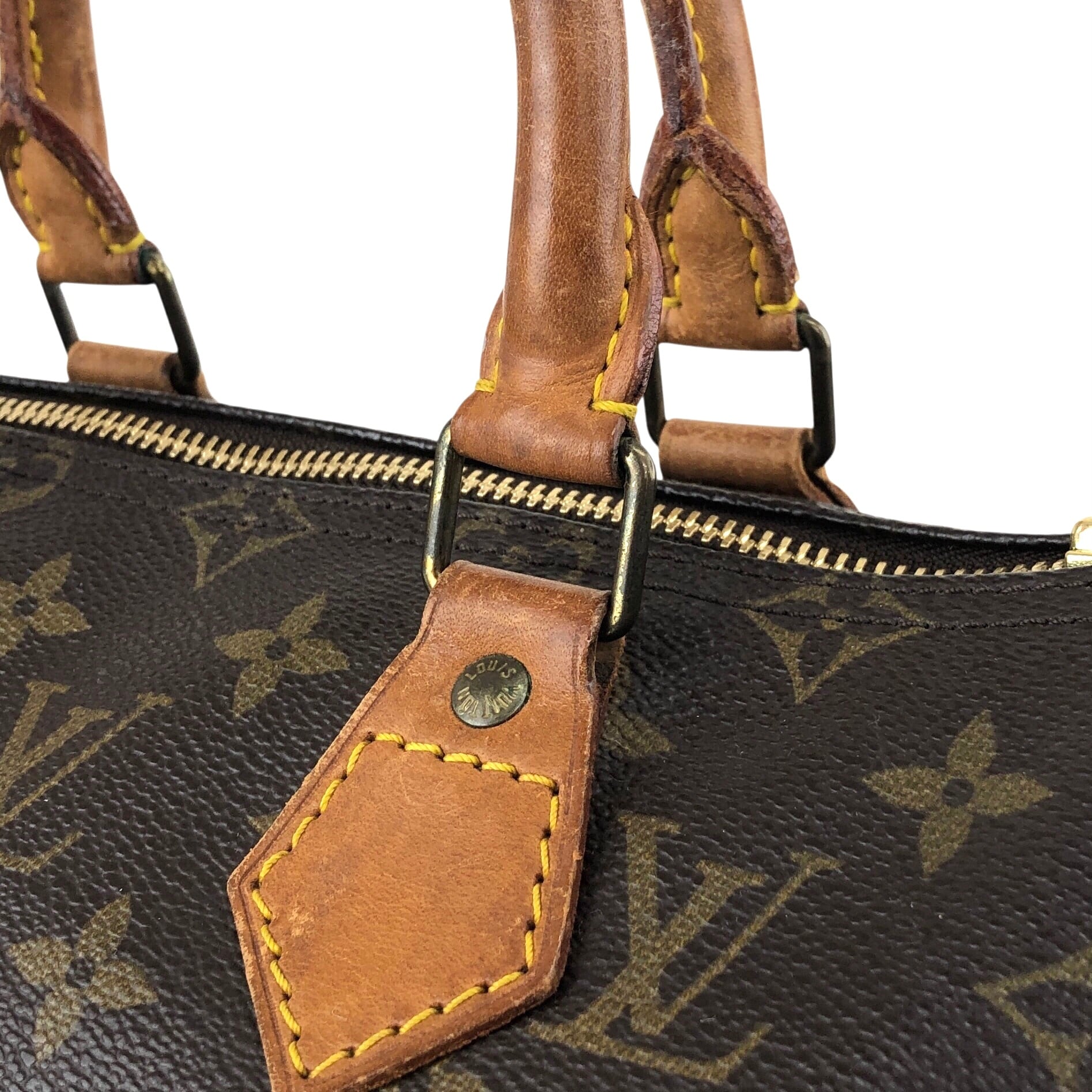 ヴィンテージ　ヴィトン　モノグラム　ボストンバッグ LOUIS VUITTON ルイヴィトン モノグラム ハンドバッグ ブラウン PVC