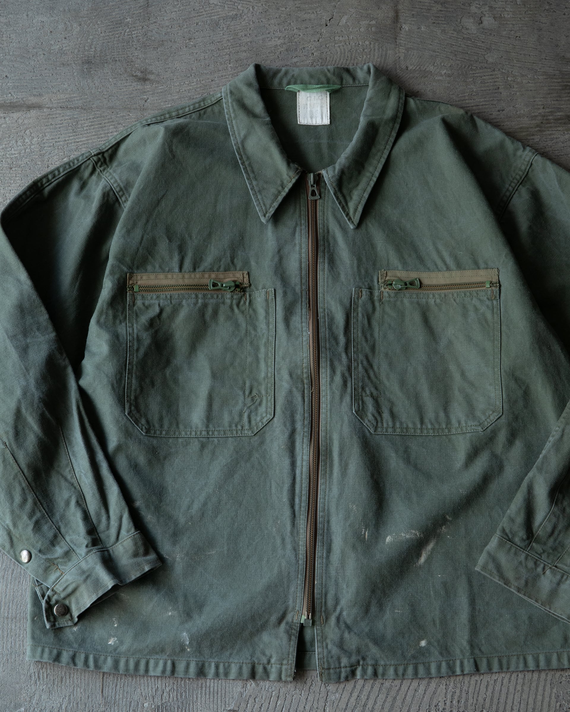 60s-70s French Cotton Twill Work Jacket