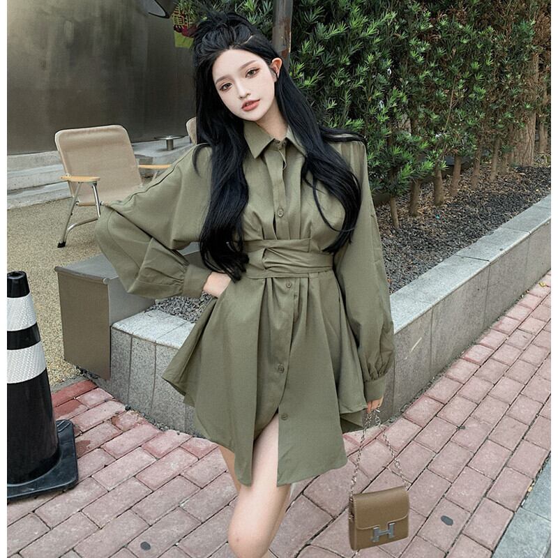 オータムルーズシャツ レッドグリーンショーツ 秋物 ブルマー ガールズファッション88708787093