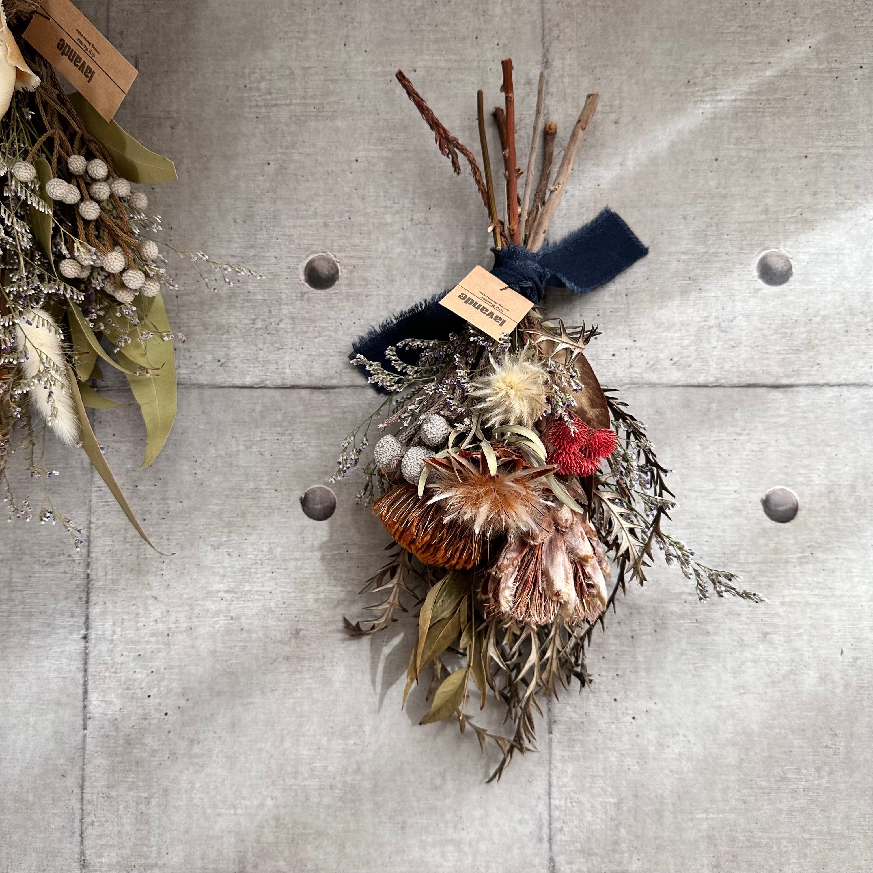 Swag#181 アンティークカラー スワッグ ドライフラワー